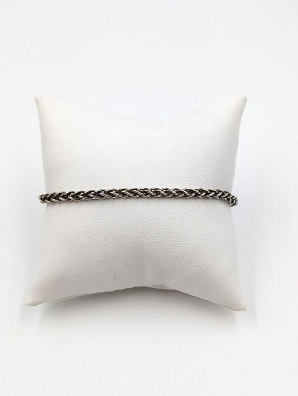 Sterling Silver 8" Wheat Link Bracelet