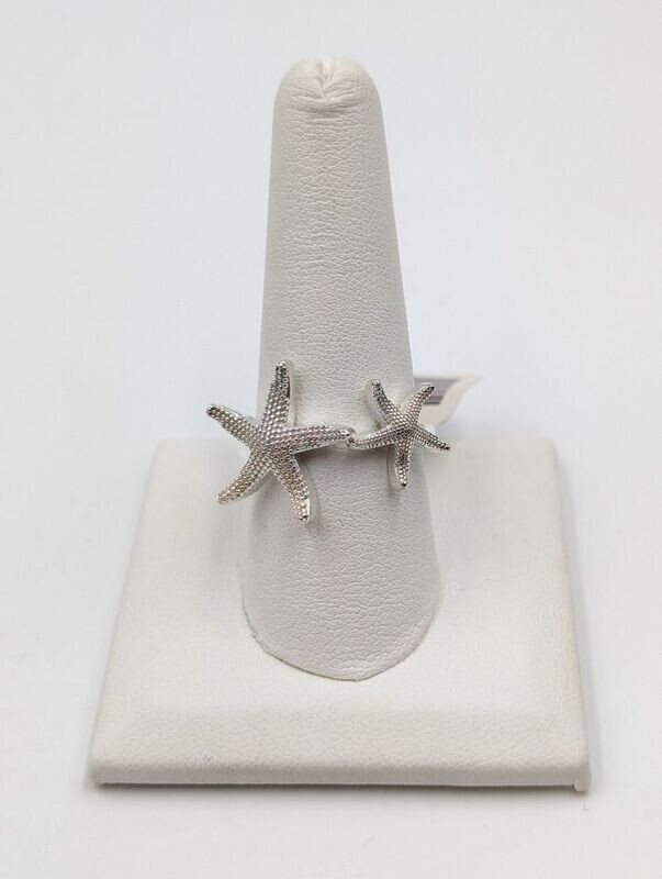 Sterling Silver Starfish Ring Size 9