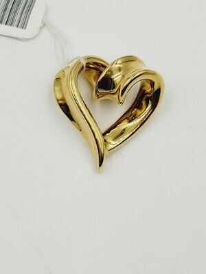 14kt Yellow Gold Looped Heart Pendant