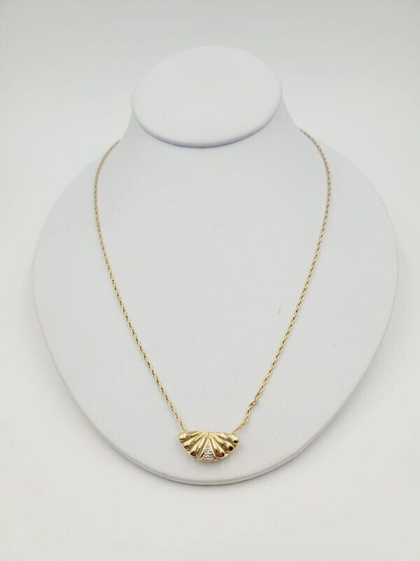 14kt Yellow Gold 20" Slide Pendant Necklace