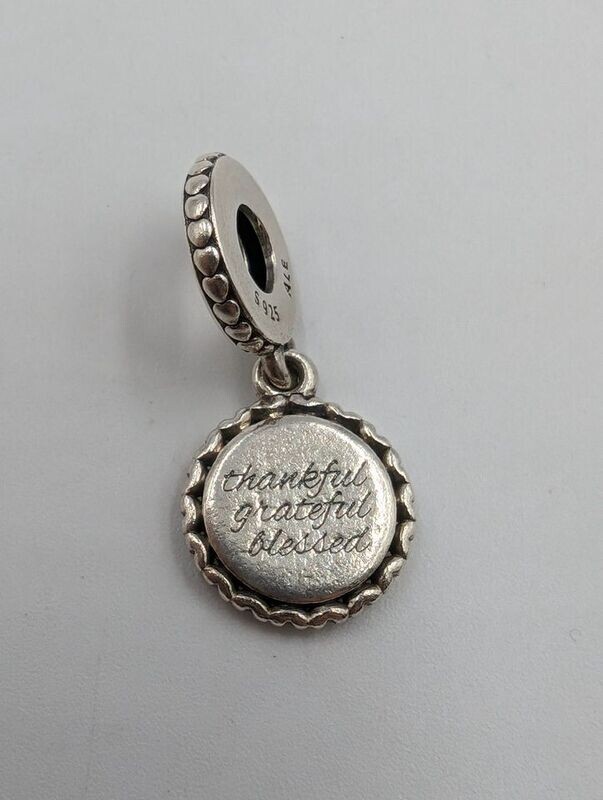 Pandora Thankful, Grateful, Blessed Dangle Charm