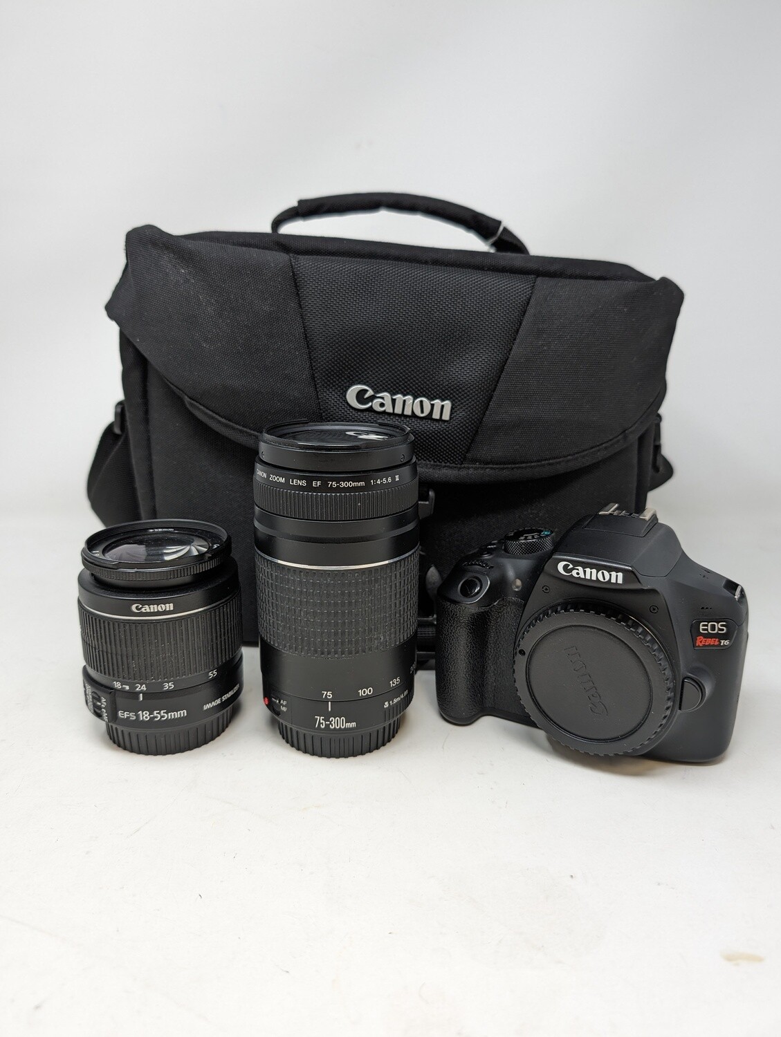 Canon Digital Camera Rebel T6 DSLR w/ accessories