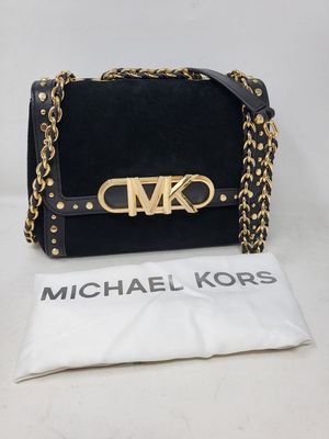 Michael Kors Medium Studded Suede Shoulder Bag