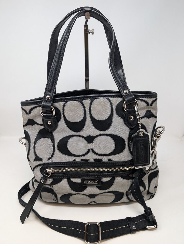 Coach Mia Signature Satchel Black