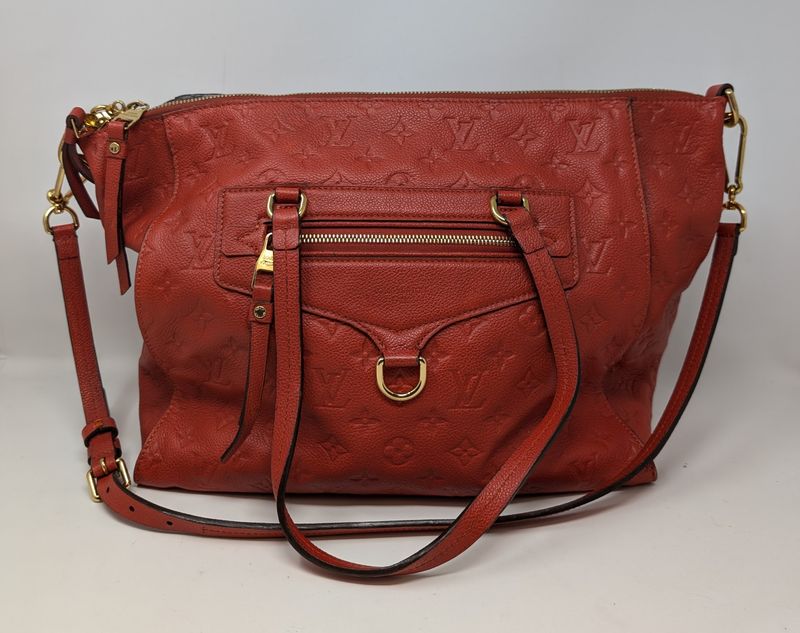 Louis Vuitton Lumineuse Empriente PM Red Handbag