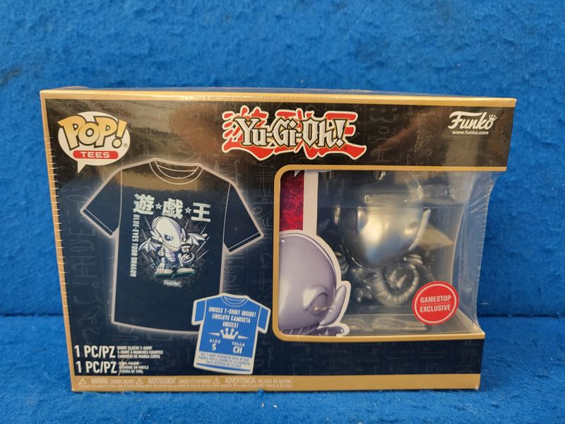 Funko Pop Figures Yu-Gi-Oh! Blue Eyes Fig w/ T-Shirt