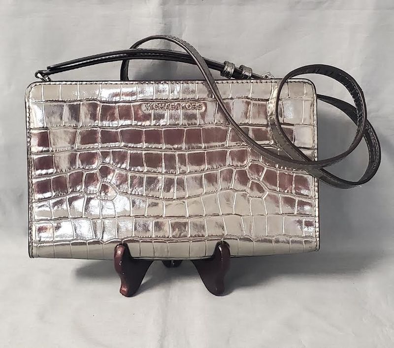 Michael Kors Patent Crocodile Crossbody