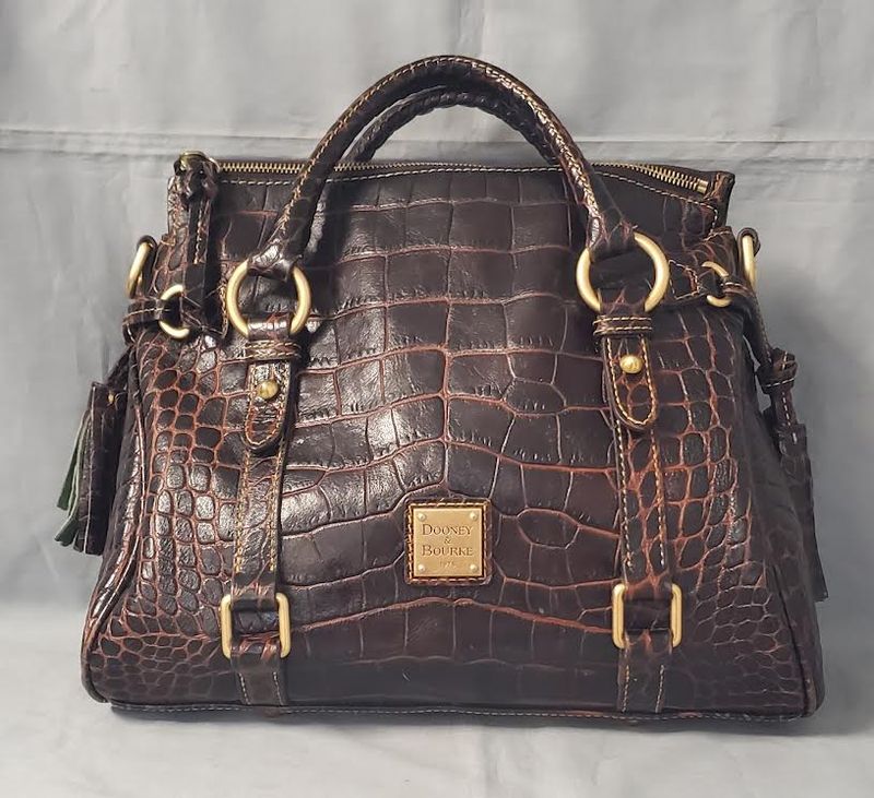Dooney & Bourke Crocofino Embossed Satchel