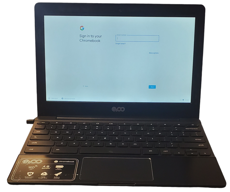 EVOO Chromebook EV-CH-116-1-BK - 16GB Laptop