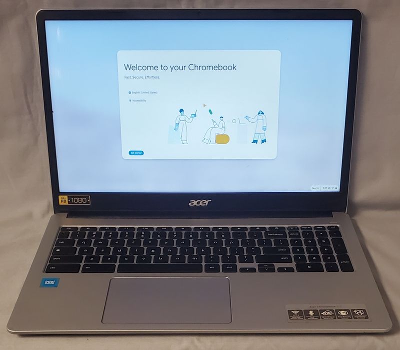 Acer N21Q9 Chromebook Laptop (Silver)