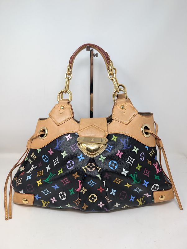 Louis Vuitton Murikami Black Multicolor Ursula Handbag