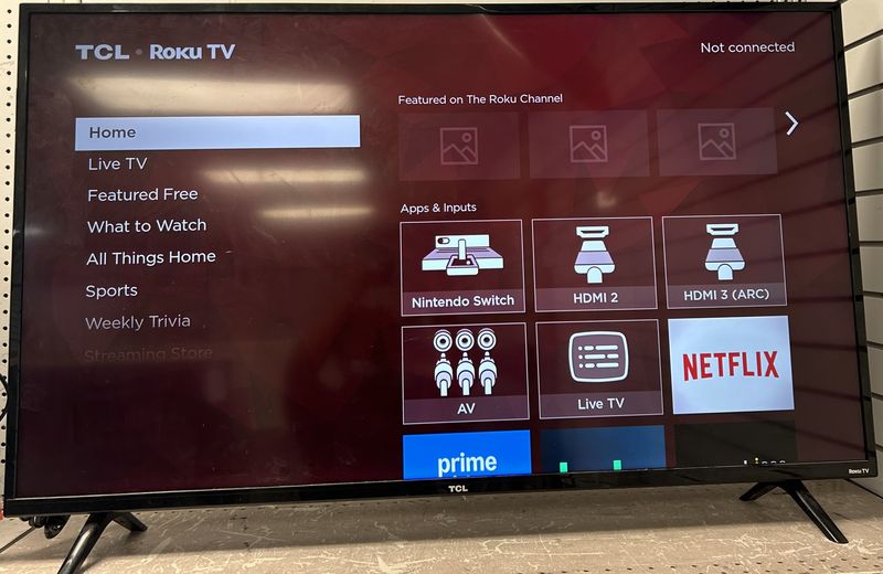 TCL 50" ROKU Smart Flat Panel TV 50S421