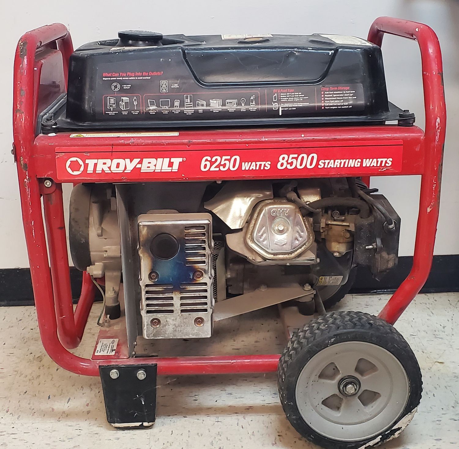 Troy-Bilt 6250 Generator 8500/6250 Watts