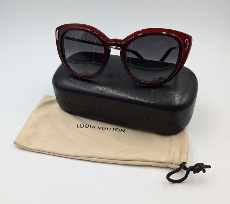 Louis Vuitton Willow Cat Burgundy Red Sunglasses