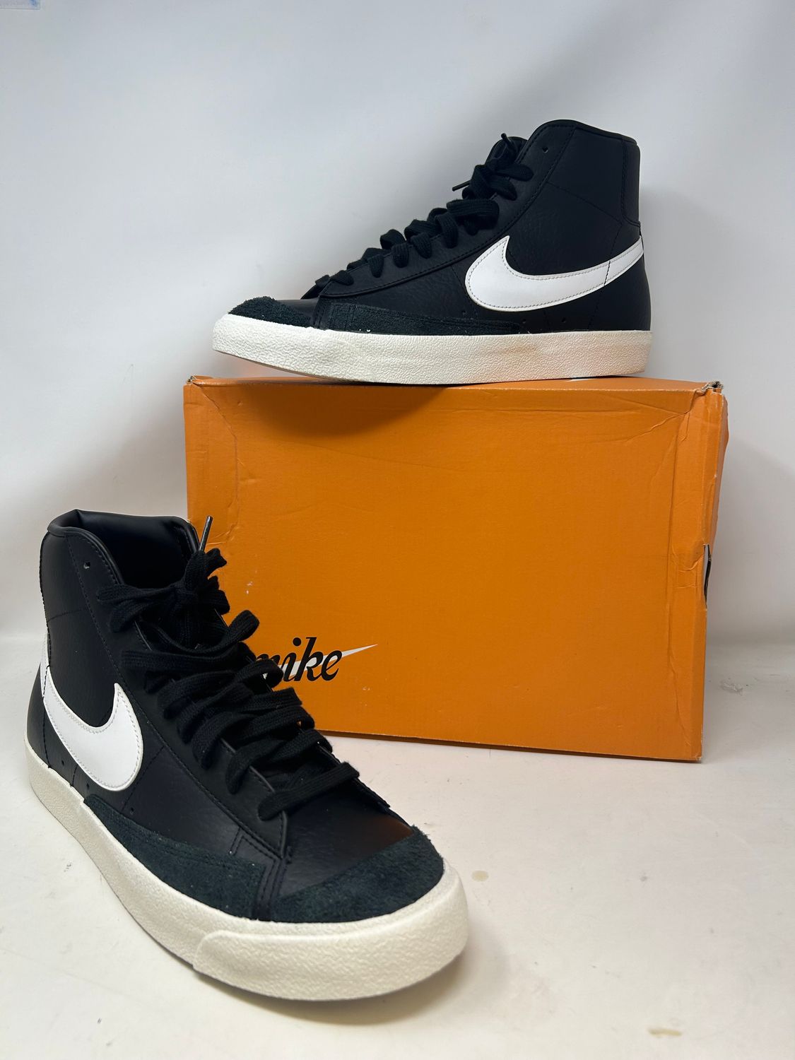 Nike Blazer Mid 77 Vintage Black Sail Men's Size 12 Sneakers