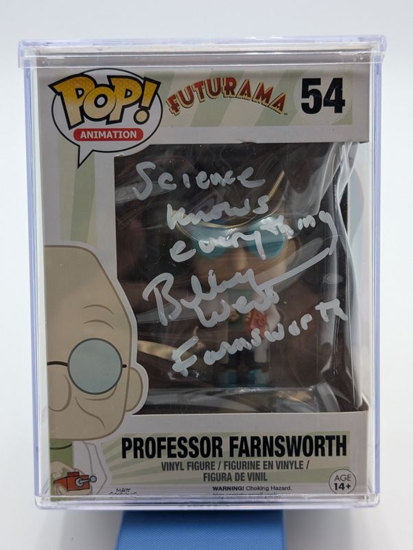 Funko Pop! Animation - 54 - Futurama - Professor Farnsworth - JSA Autographed w/ Case