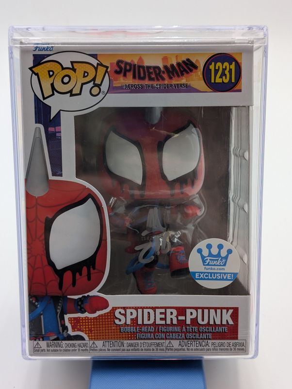 Funko Pop! - 1231 - Spider-Man Across the Universe - Spider-Punk - Autographed w/ Case