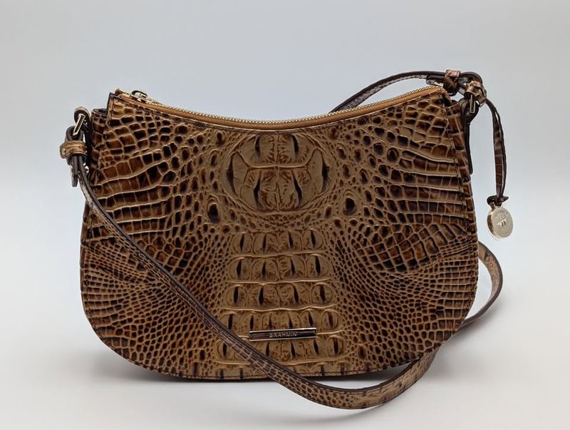 Brahmin Shayna Melbourne Toasted Almond Crossbody Bag