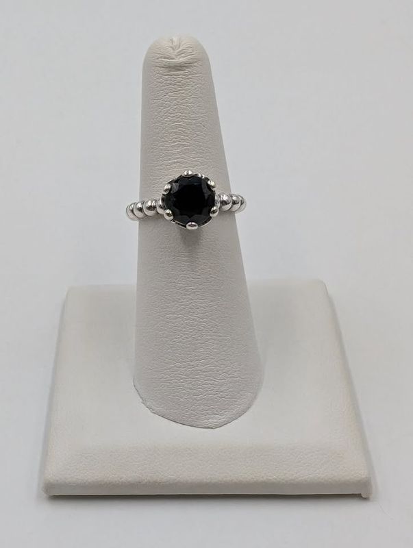 Pandora Secret Winds Black Spinel Ring Size 6