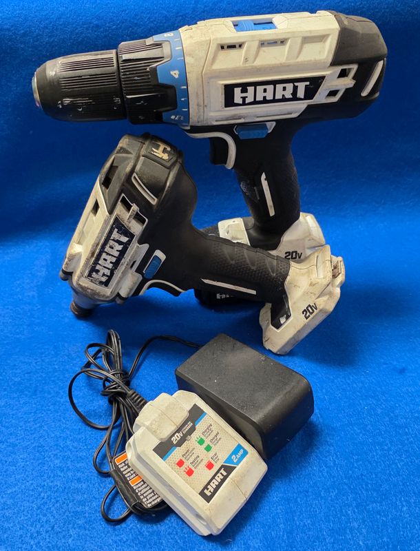 Hart 20V Drill and Impact combo set