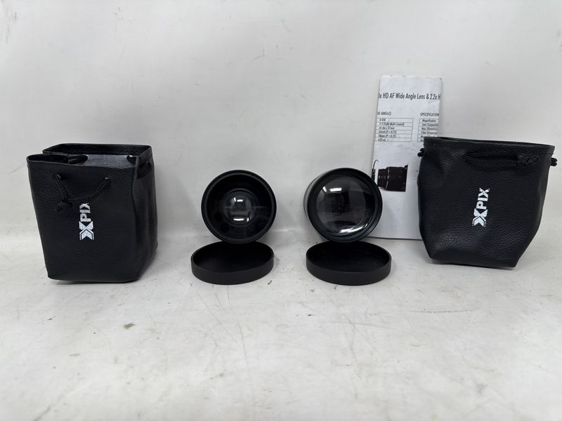 XPix Pro Lenses 0.43x wide angle and 2.2x telephoto 58mm