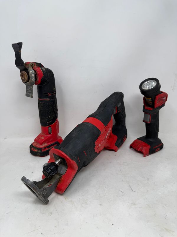 Craftsman 3 Piece 20V combo set w/ Reciprocating Saw, Multi-tool & Flashlight