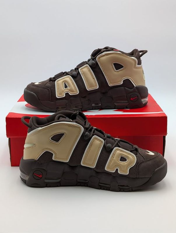Nike Air More Uptempo 96 Baroque Brown Size 9 Sneakers