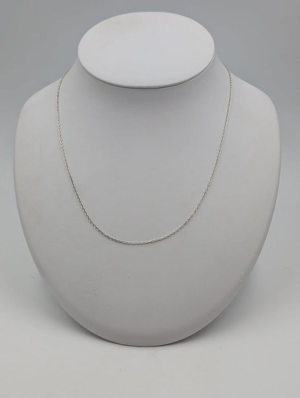 Sterling Silver 18" Adjustable Chain Necklace