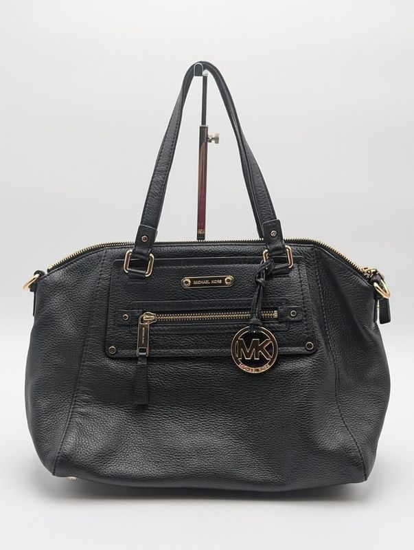Michael Kors Black Leather Gilmore Satchel