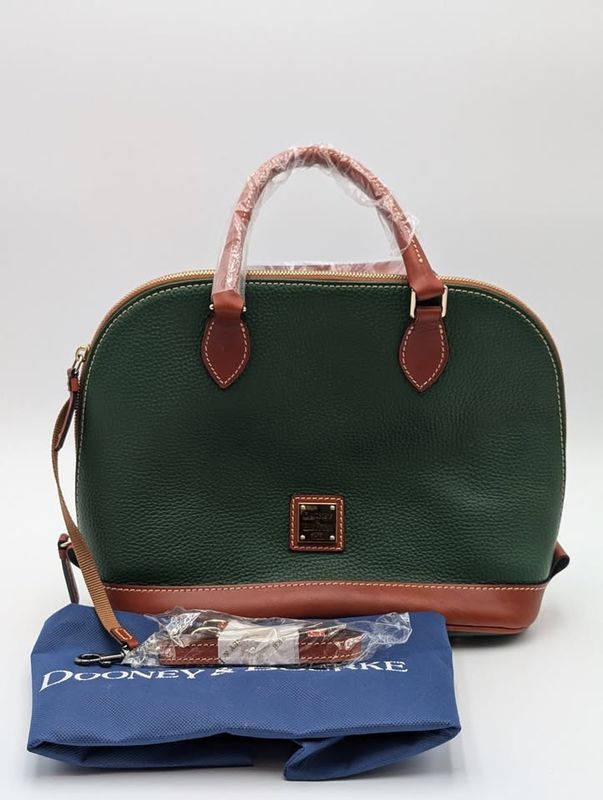 Dooney & Bourke Green Zip Zip Satchel Handbag