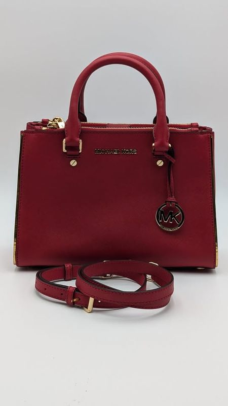 Michael Kors Sutton Cherry Red Handbag