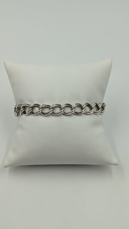 Sterling Silver 7 1/4" Charm Bracelet