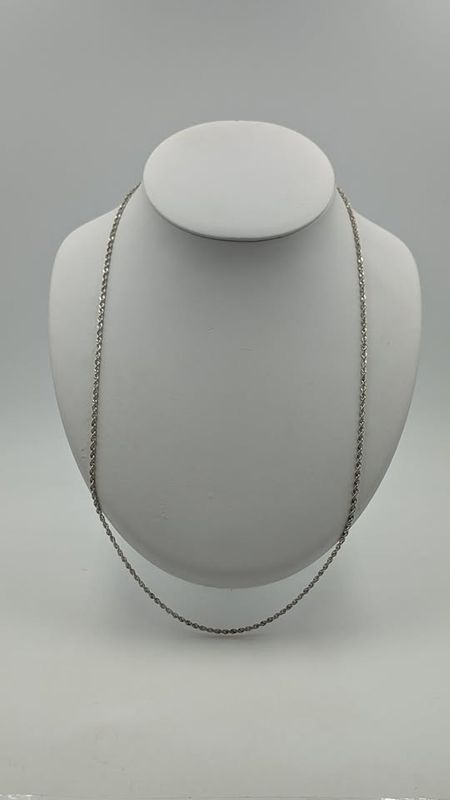 14kt White Gold 24" 3mm Rope Chain Necklace