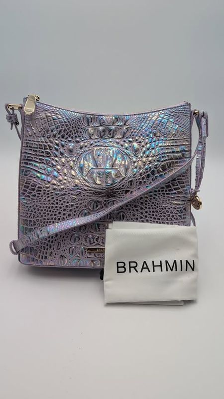 Brahmin Katie Frosted Lilac Melbourne Handbag