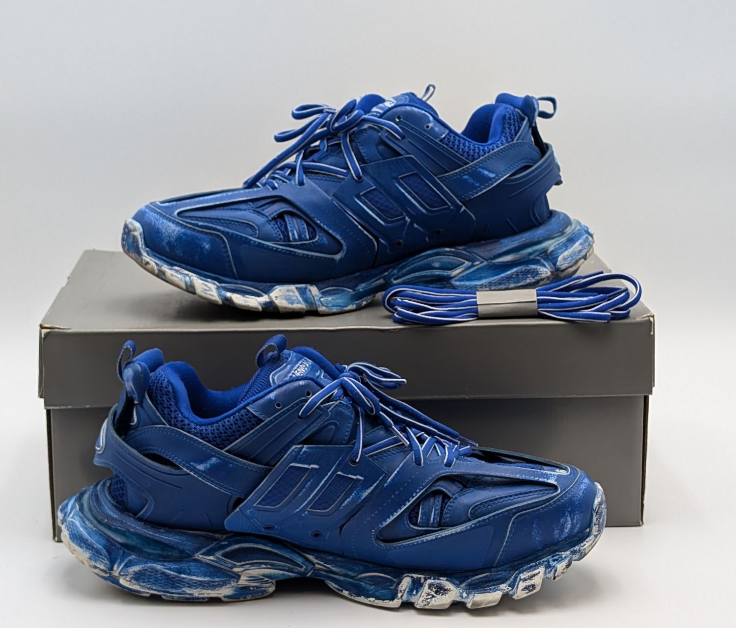 Balenciaga Track Faded Blue Sneakers Size 13