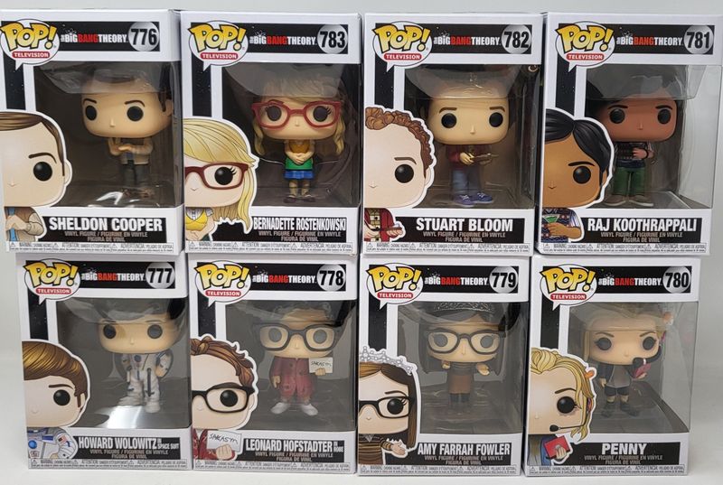 Big Bang Theory #776-783-782-781-777-778-779-780 Funko Pops