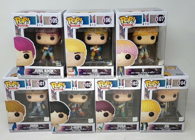 BTS-105-106-107-101-102-103-104 Funko Pop Collection