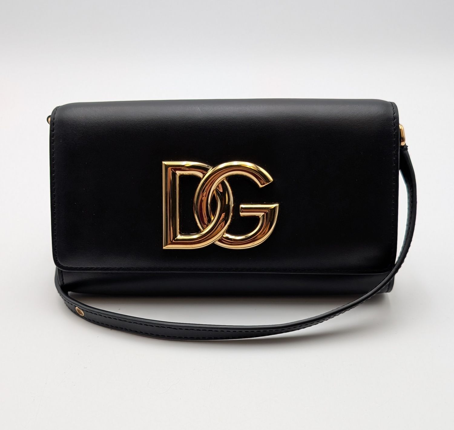 Dolce & Gabbana 3.5 Black Leather Clutch