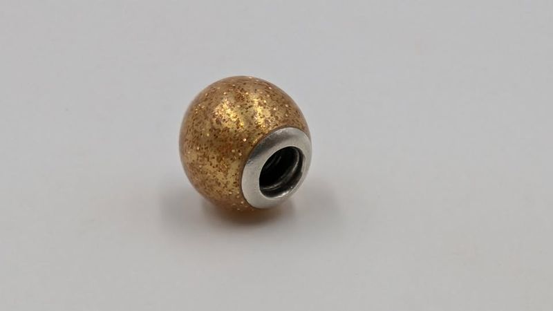 Pandora Gold Glitter Ball Charm