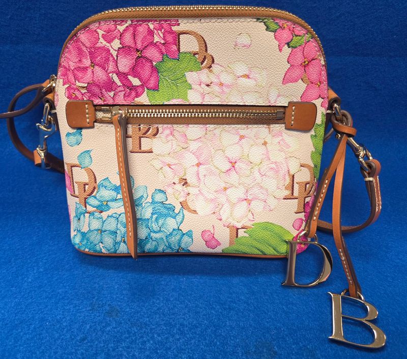 Dooney & Bourke Small Hydrangea Monogram Domed Crossbody Handbag