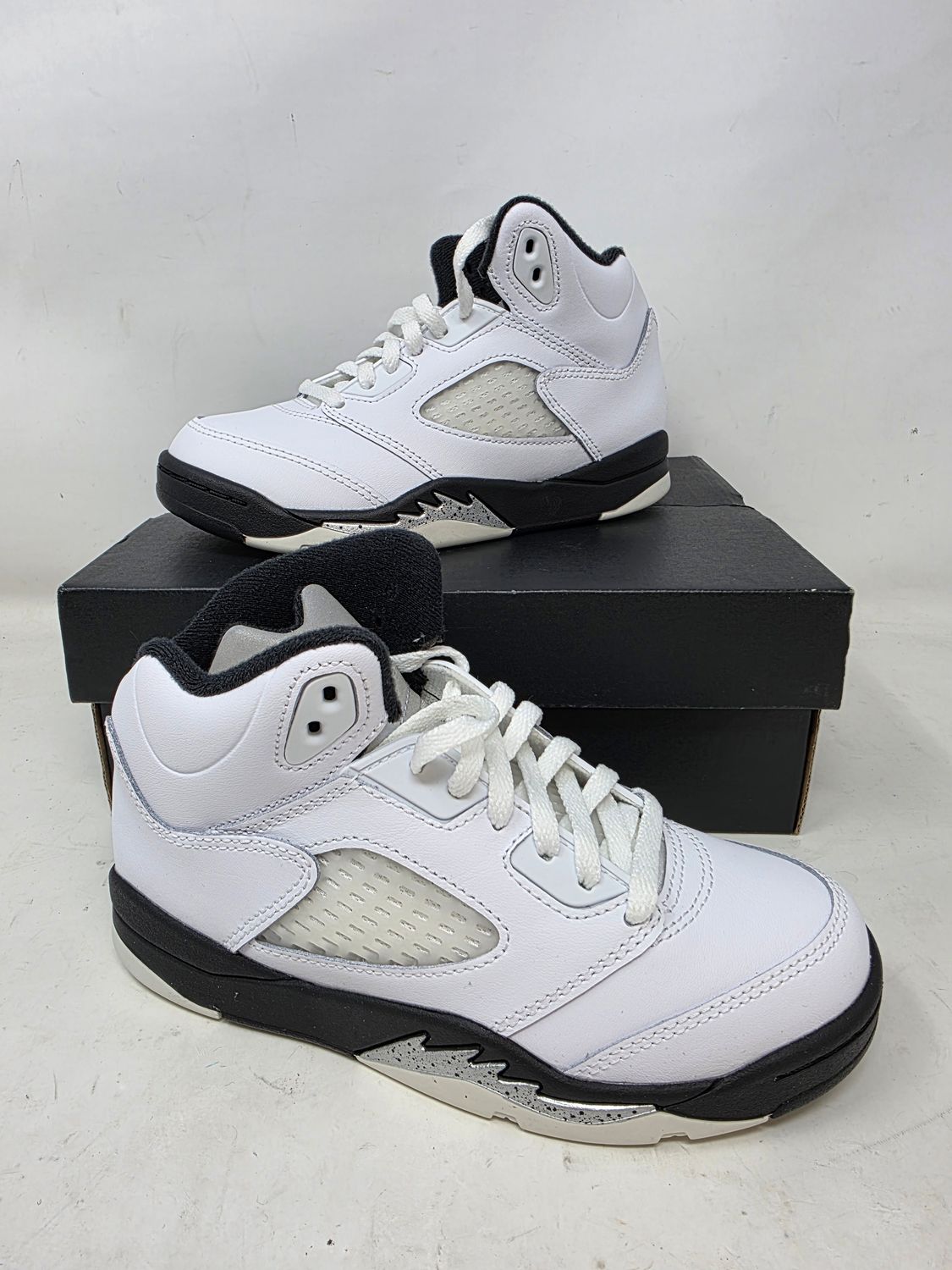 Air Jordan 5 Retro (PS) 'White Black' Size 1Y