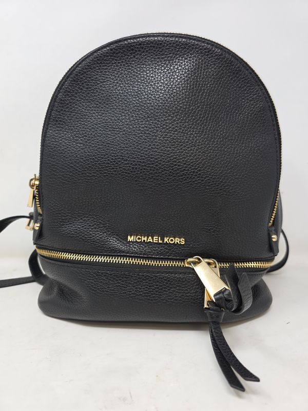 Michael Kors Rhea Medium Pebbled Leather Backpack