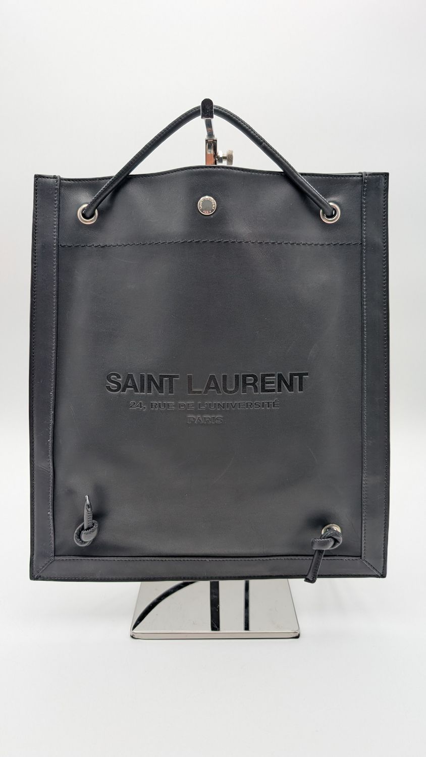 Saint Laurent Leather Logo Universite Flat Crossbody Bag