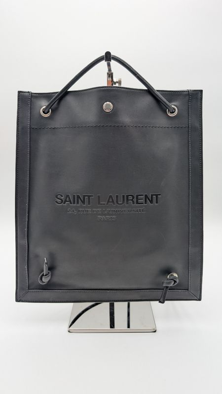 Saint Laurent Leather Logo Universite Flat Crossbody Bag