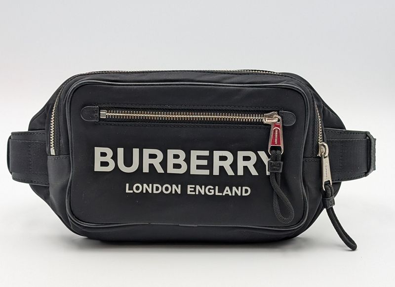 Burberry Logo Print Nylon Bumbag