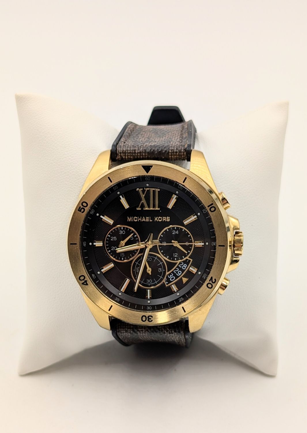 Micheal Kors Brecken Logo Gold Tone Watch