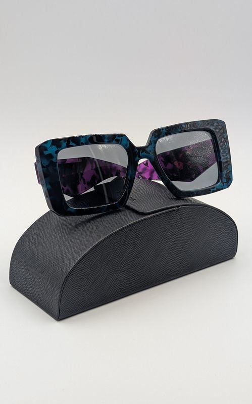 Prada SPR23Y Square Sunglasses w/ Case