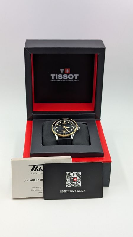 Tissot Seastar 1000 Quartz Black Rubber Band Chronograph Watch