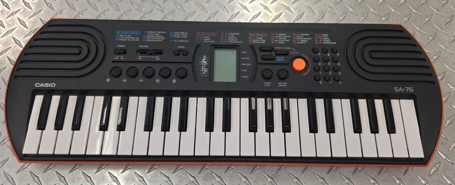 Casio 44-Key Keyboard SA76 Casio 44-Key Keyboard SA76