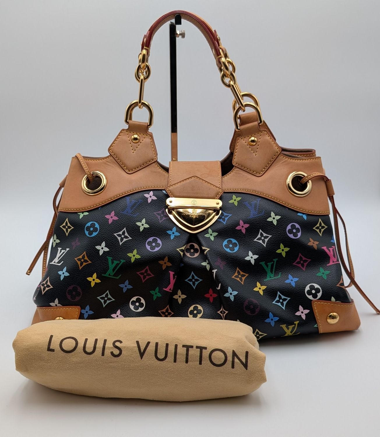 Louis Vuitton Murakami Black Multicolor Ursula Handbag Louis Vuitton Murakami Black Multicolor Ursula Handbag